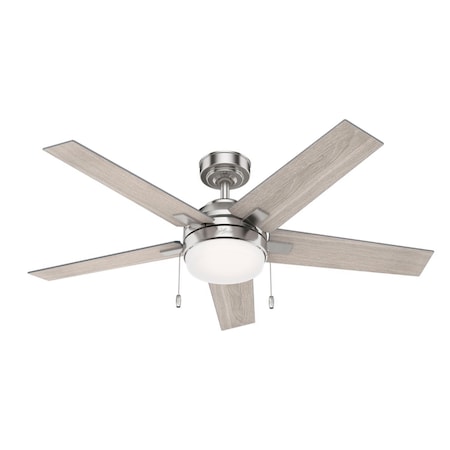 Hunter Hunter Bartlett 44 in. Brushed Nickel Gray Indoor Ceiling Fan 51839